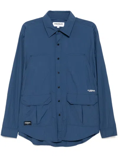 Chocoolate Logo-print Shirt In Blue