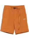 Chocoolate Logo-print Shorts In Orange