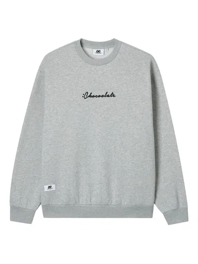 Chocoolate Logo-print Sweatshirt In Gray