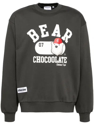 Chocoolate Logo-print Sweatshirt In Grey