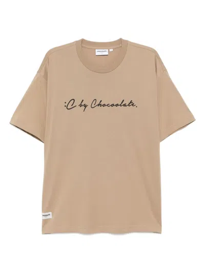 Chocoolate Logo-print T-shirt In Brown