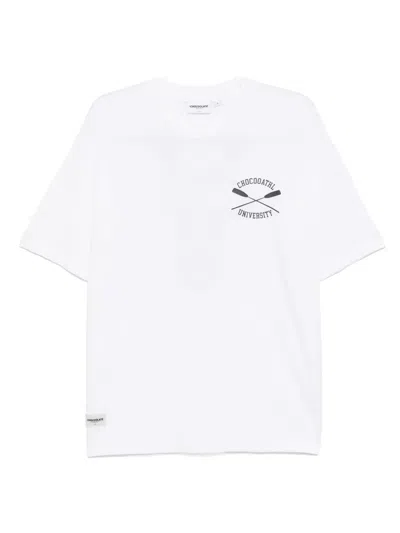 Chocoolate Logo-print T-shirt In White