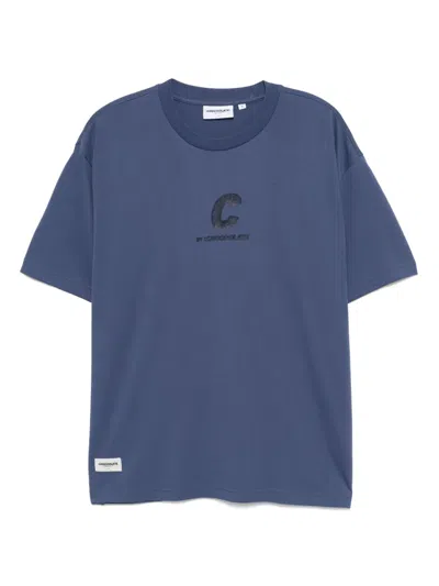 Chocoolate Logo-print T-shirt In Blue