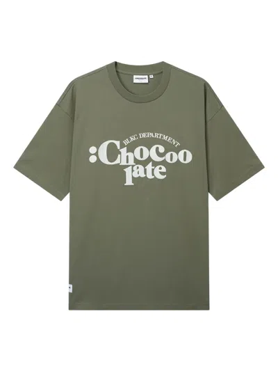 Chocoolate Logo Print T-shirt In Green