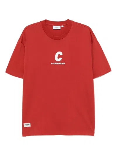 Chocoolate Logo-print T-shirt In Red