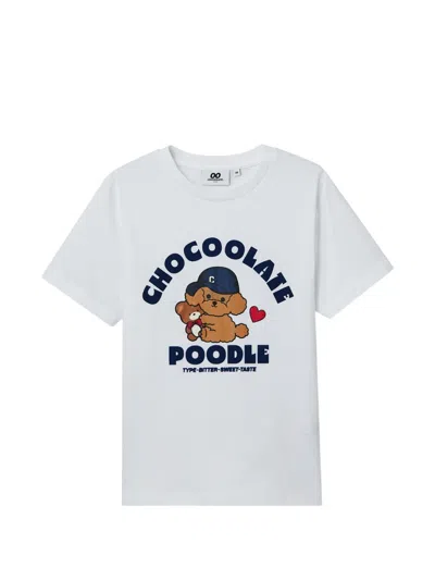Chocoolate Logo-print T-shirt In White