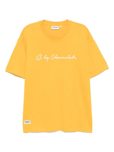 Chocoolate Logo-print T-shirt In Yellow