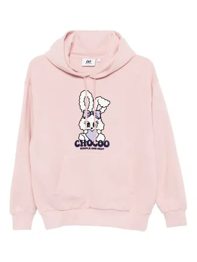 Chocoolate Logo-printed Hoodie In Pink
