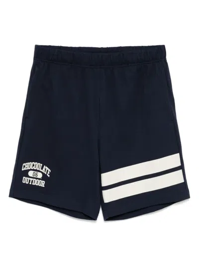 Chocoolate Logo-printed Shorts In Blue