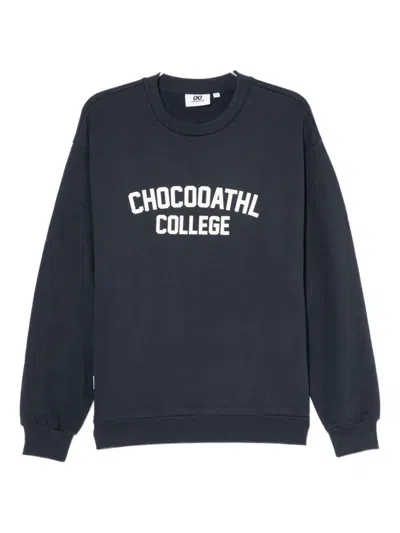 Chocoolate Logo-printed Sweatshirt In Blue