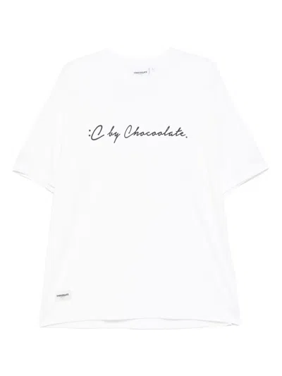 Chocoolate Logo-printed T-shirt In White