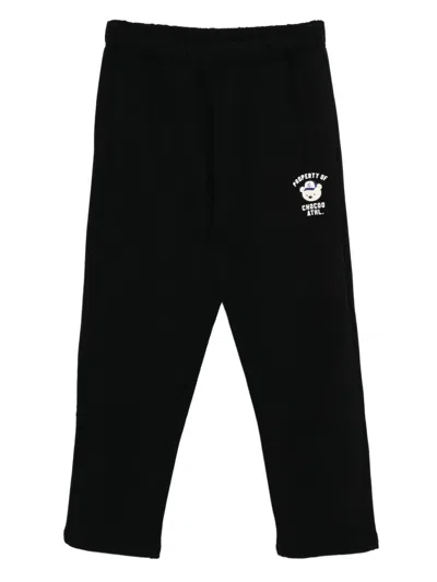 Chocoolate Logo-printed Trousers In Black