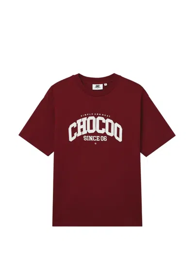 Chocoolate T-shirt Mit Logo In Red