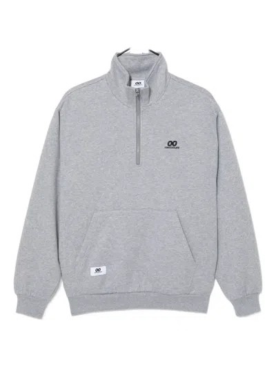 Chocoolate Logo Zip-up Sweatshirt In Gray