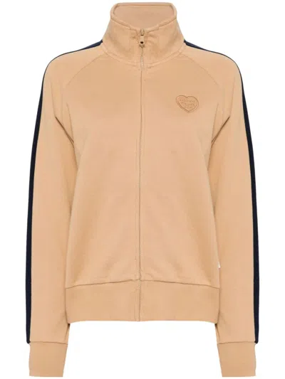 Chocoolate Logo Zipped Jacket In Neutrals