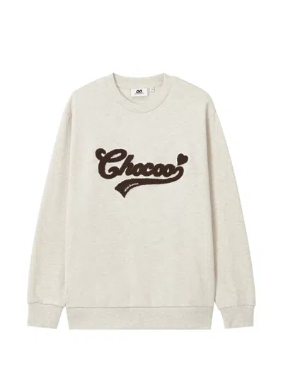 Chocoolate Logo-appliqué Sweatshirt In Neutrals