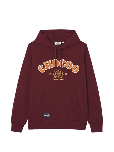 Chocoolate Logo-embroidered Drawstring Hoodie In Brown