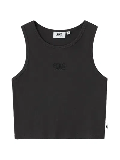 Chocoolate Logo-embroidered Top In Gray