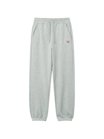 Chocoolate Logo-embroidered Track Pants In Gray