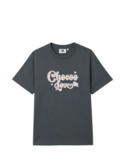 Chocoolate T-shirt Mit Logo-stickerei In Blue