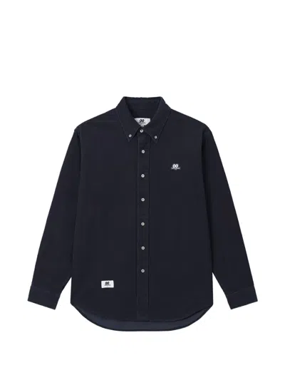 Chocoolate Logo-patch Button-down Shirt In Blue