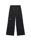 Chocoolate Logo-patch Cargo Pants In Black