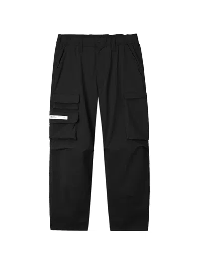 Chocoolate Logo-patch Cargo Pants In Black