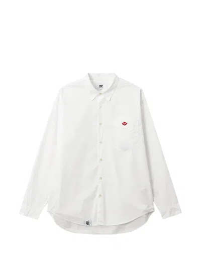 Chocoolate Logo-patch Chest-pocket Shirt In Gray
