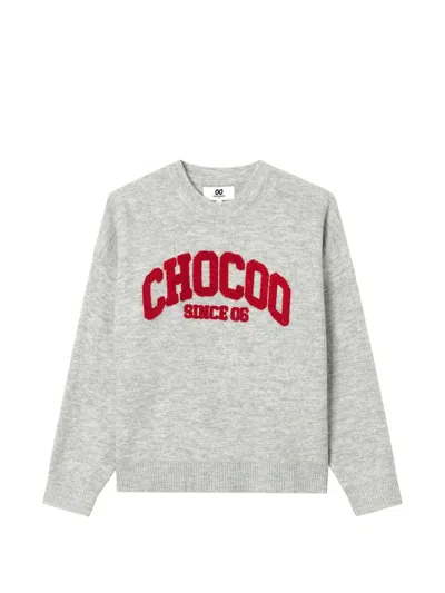 Chocoolate Logo-patch Crew-neck Sweater In Animal Print