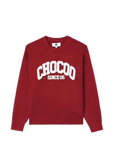 Chocoolate Logo-patch Crew-neck Sweater In Animal Print