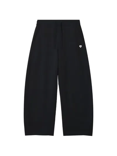 Chocoolate Logo-patch Drawstring Track Pants In Black
