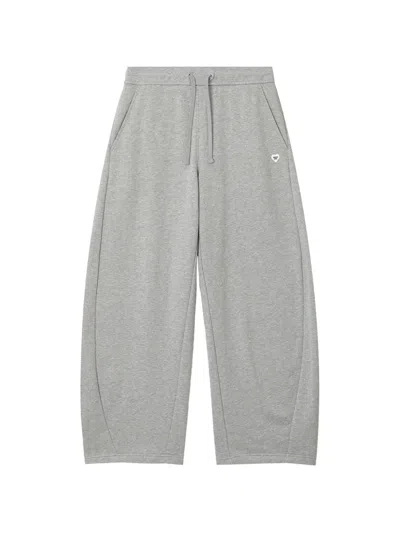 Chocoolate Logo-patch Drawstring Track Pants In Gray