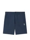 Chocoolate Logo-patch Elasticated Shorts In Blue