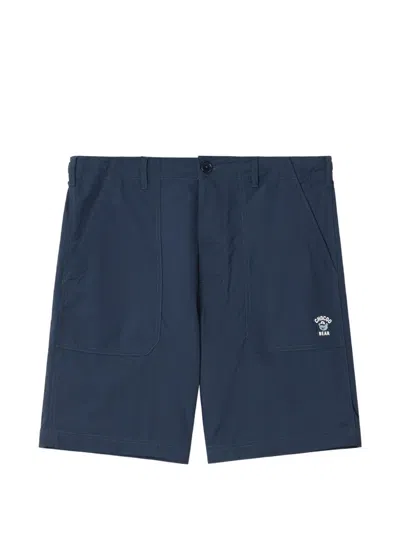 Chocoolate Logo-patch Elasticated Shorts In Blue