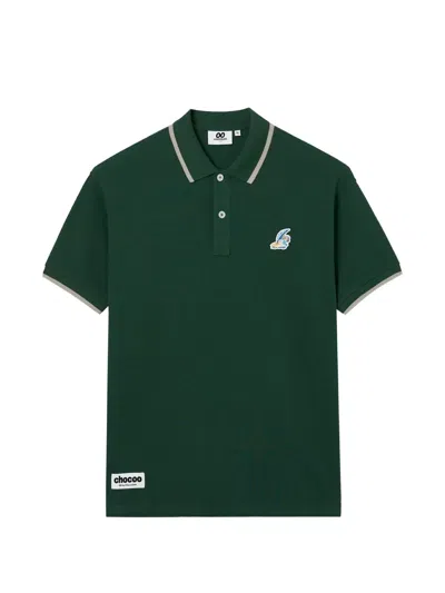 Chocoolate Logo-patch Polo Shirt In Green