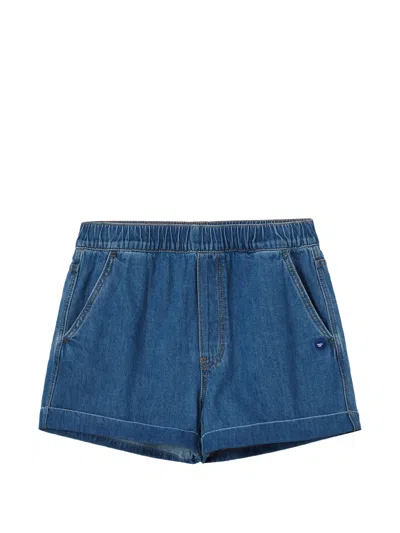Chocoolate Logo-patch Shorts In Blue