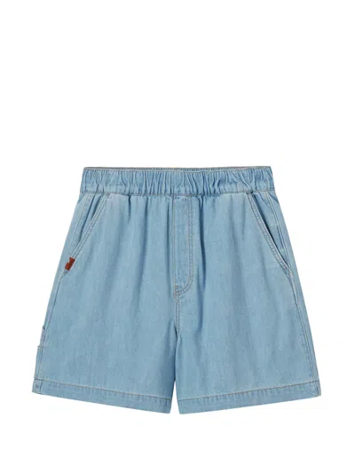 Chocoolate Logo-patch Shorts In Blue
