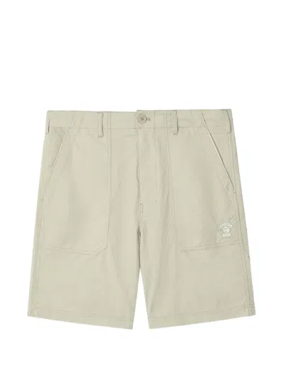 Chocoolate Logo-patch Straight-leg Shorts In Neutral