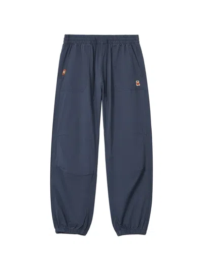 Chocoolate Logo-patch Track Pants In Blue