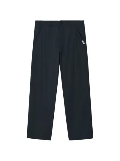 Chocoolate Logo-patch Trousers In Blue