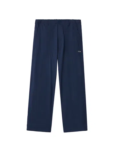 Chocoolate Logo-patch Trousers In Blue