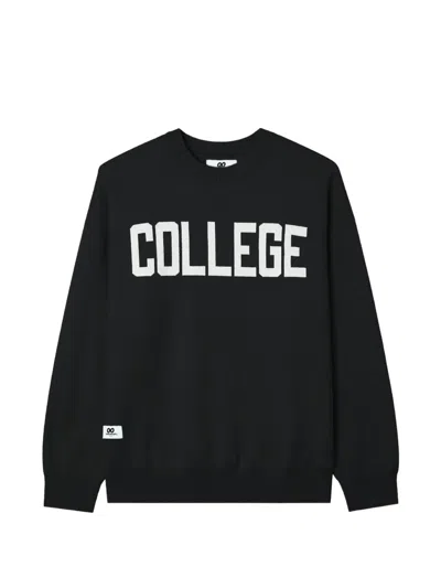 Chocoolate Logo-print Crew-neck Sweater In Blue