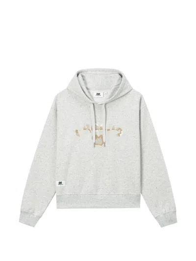 Chocoolate Logo-print Drawstring Hoodie In Gray