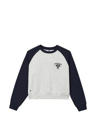 Chocoolate Logo-print Raglan-sleeve Sweater In Multi