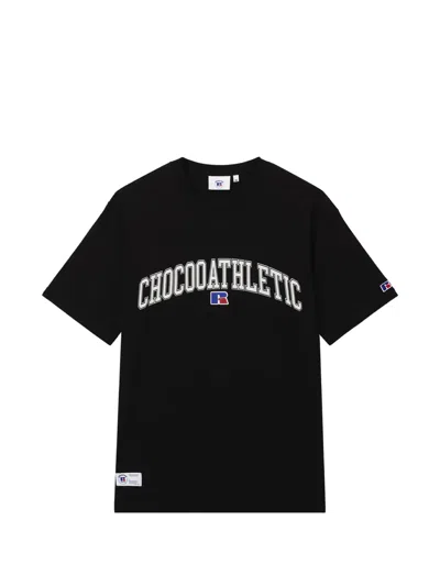 Chocoolate Logo-print Short-sleeve T-shirt In Black