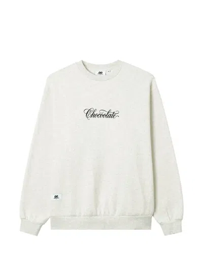 Chocoolate Logo-print Sweater In White