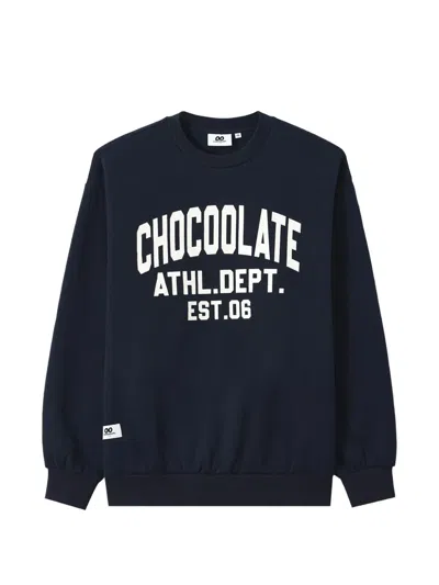 Chocoolate Logo-print Sweatshirt In Blue