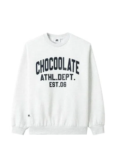Chocoolate Logo-print Sweatshirt In White