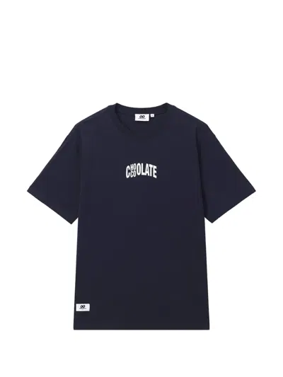 Chocoolate Logo-print T-shirt In Blue
