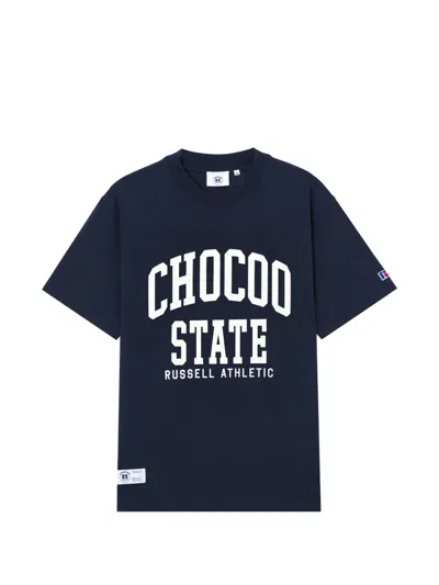 Chocoolate Logo-print T-shirt In Blue